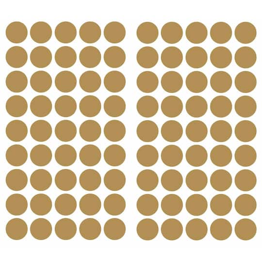 RoomMates Gold Confetti Dots Peel & Stick Wall Decals